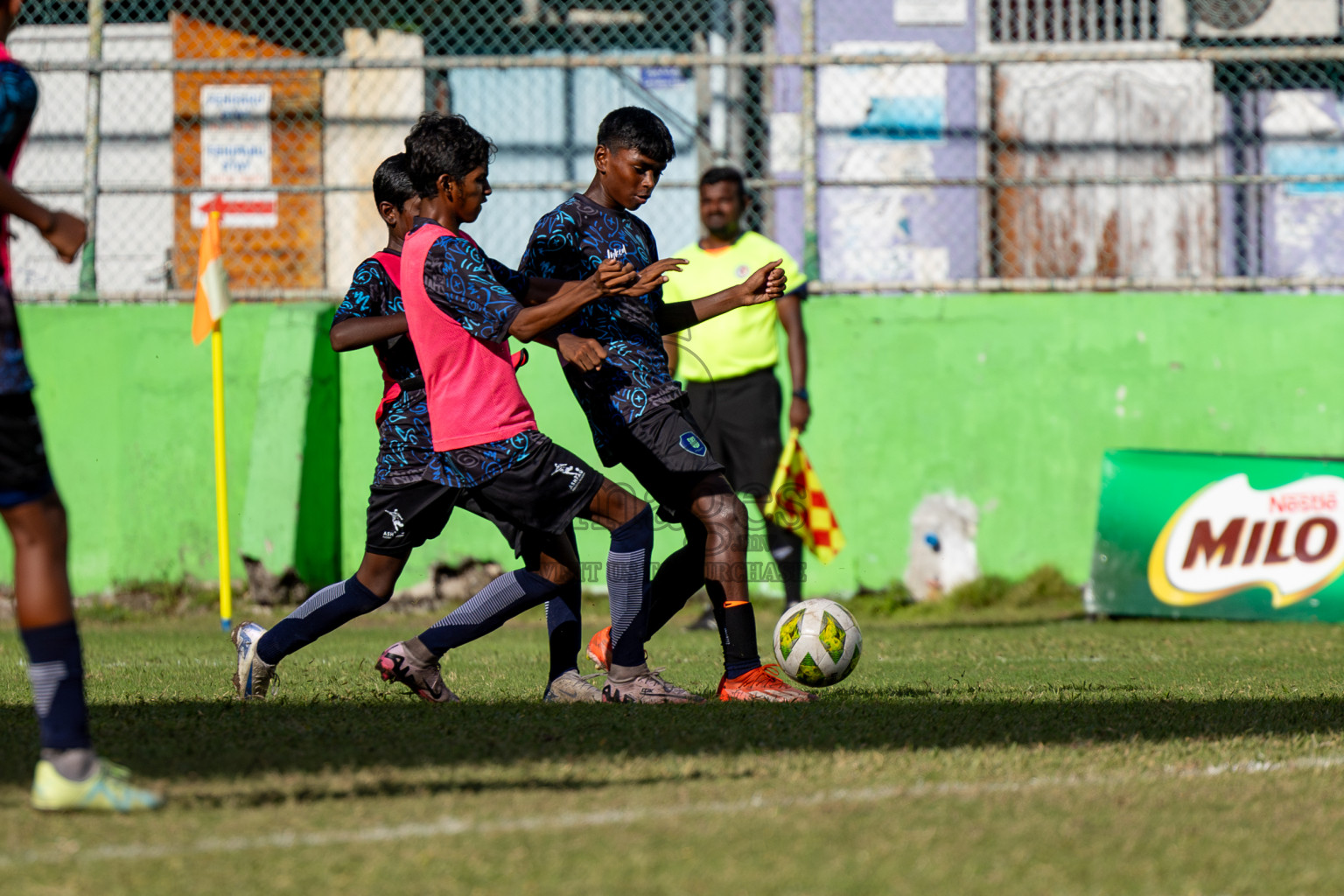 Day 4 of MILO Academy Championship 2024 (U-14) was held in Henveyru Stadium, Male', Maldives on Sunday, 3rd November 2024. 
Photos: Hassan Simah / Images.mv