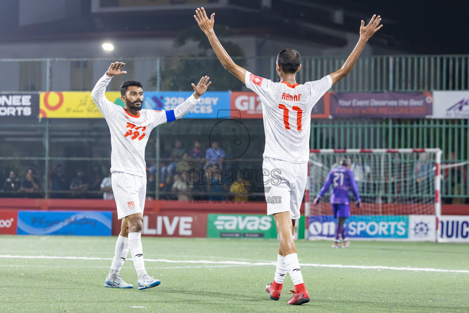 GA Dhaandhoo vs GA Kanduhulhudhoo in Day 8 of Golden Futsal Challenge 2025 was held on Sunday, 12th January 2025, in Hulhumale', Maldives
Photos: Ismail Thoriq / images.mv