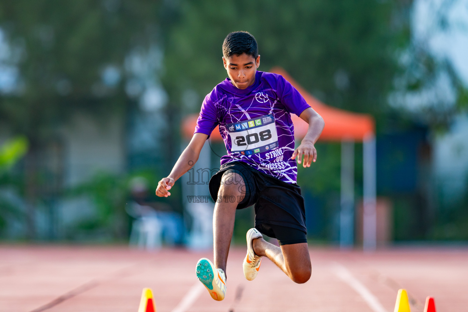 Day 5 of MWSC Interschool Athletics Championships 2024 held in Hulhumale Running Track, Hulhumale, Maldives on Wednesday, 13th November 2024. Photos by: Nausham Waheed / Images.mv