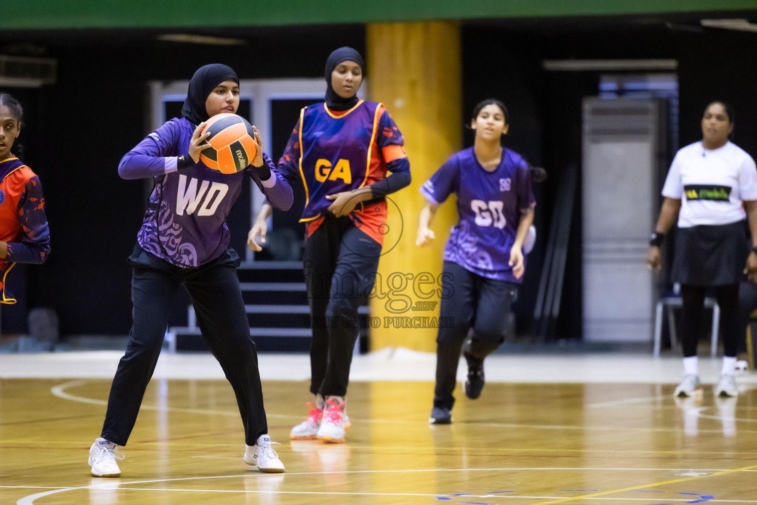 Day 11 of 25th Inter-School Netball Tournament was held in Social Center at Male', Maldives on Wednesday, 21st August 2024.