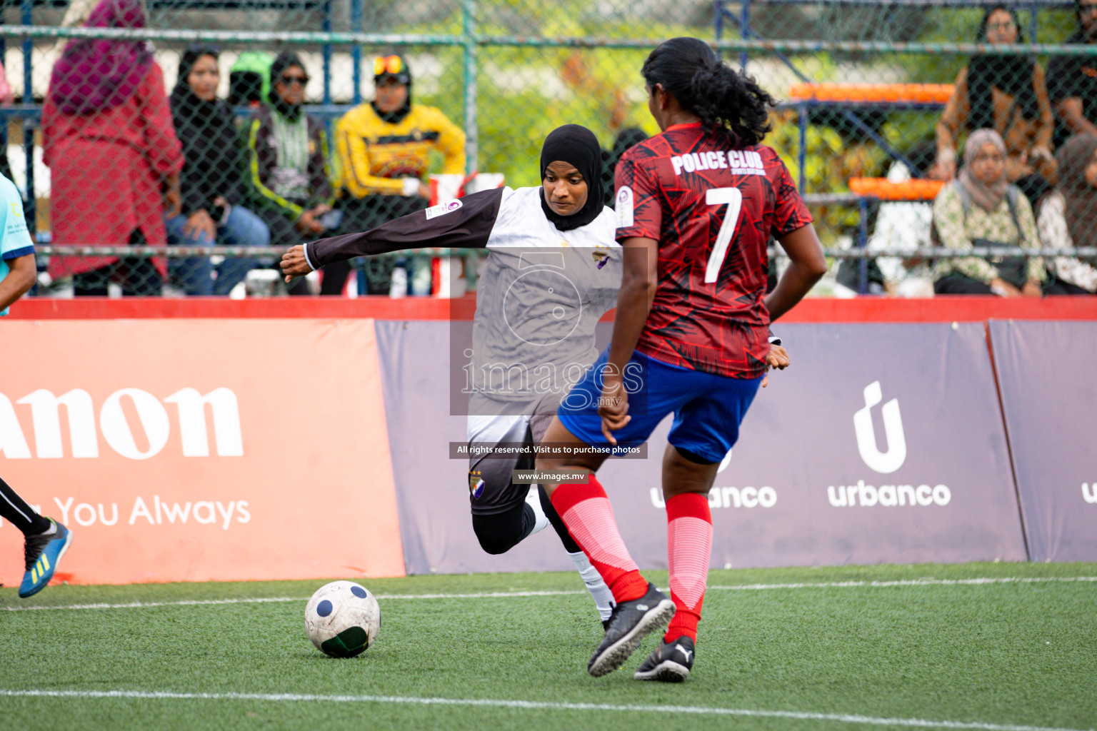 Fenaka vs Police in Eighteen Thirty 2023 held in Hulhumale, Maldives, on Sunday, 03 August 2023. 
Photos: Hassan Simah / images.mv