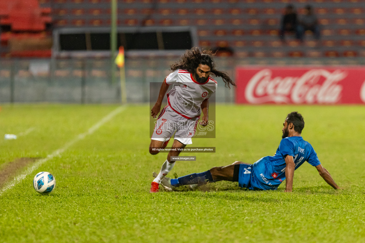 Kuda Henveiru United vs Buru Sports Club in 2nd Division 2022 on 14th July 2022, held in National Football Stadium, Male', Maldives Photos: Hassan Simah / Images.mv