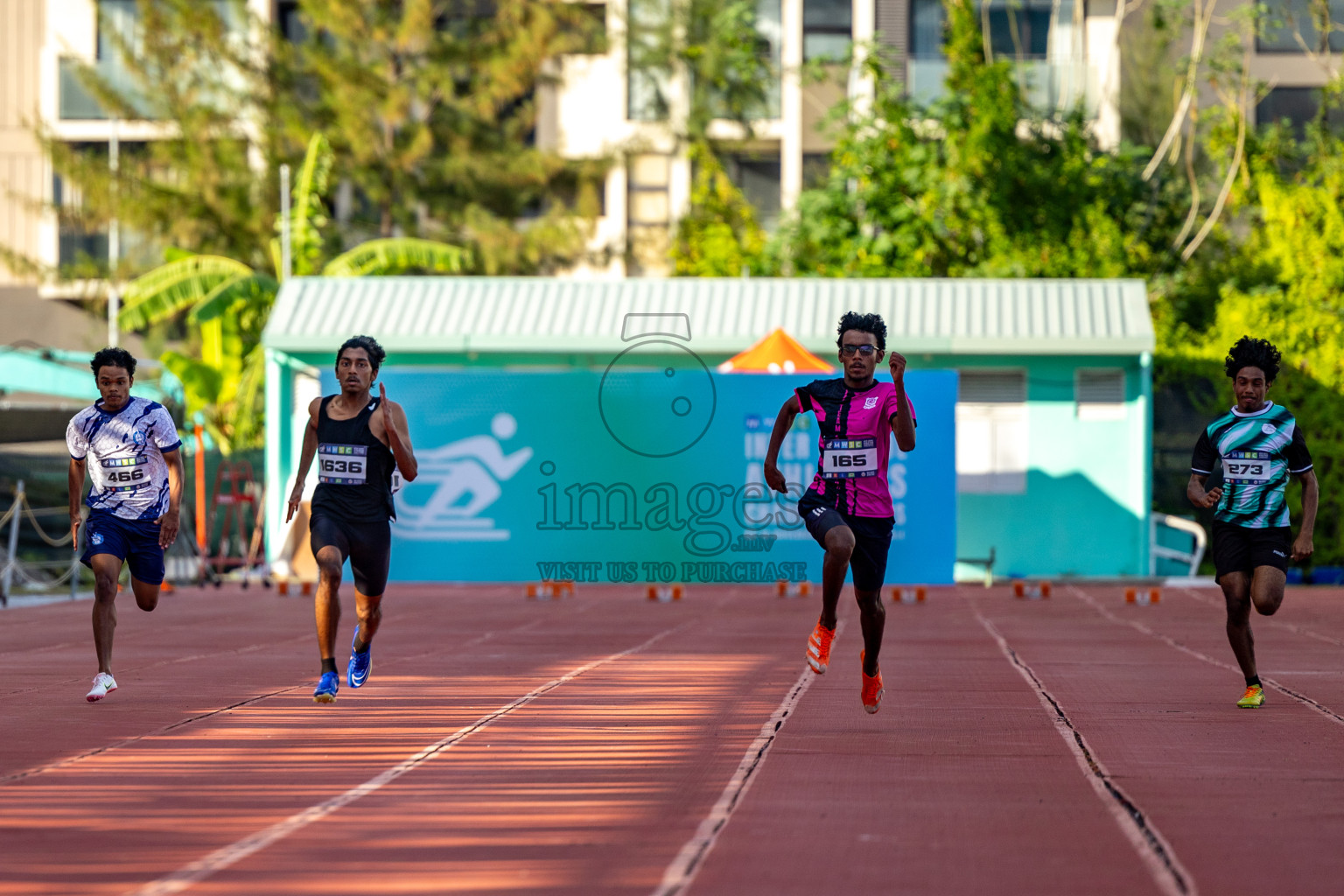 Day 1 of MWSC Interschool Athletics Championships 2024 held in Hulhumale Running Track, Hulhumale, Maldives on Saturday, 9th November 2024. 
Photos by: Hassan Simah / Images.mv