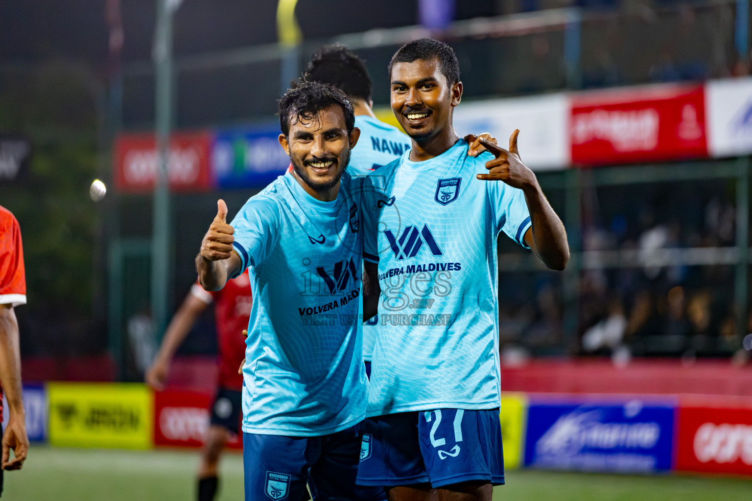 HA. Dhidhdhoo VS HDh. Nolhivaran on Day 33 of Golden Futsal Challenge 2024, held on Sunday, 18th February 2024, in Hulhumale', Maldives Photos: Hassan Simah / images.mv