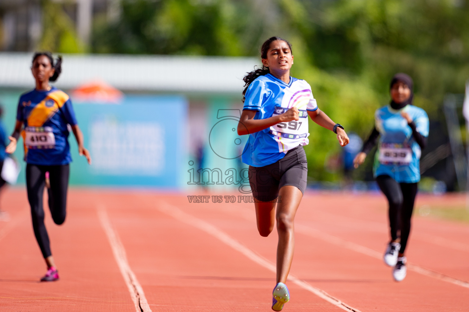 Day 3 of MWSC Interschool Athletics Championships 2024 held in Hulhumale Running Track, Hulhumale, Maldives on Monday, 11th November 2024. 
Photos by: Hassan Simah / Images.mv