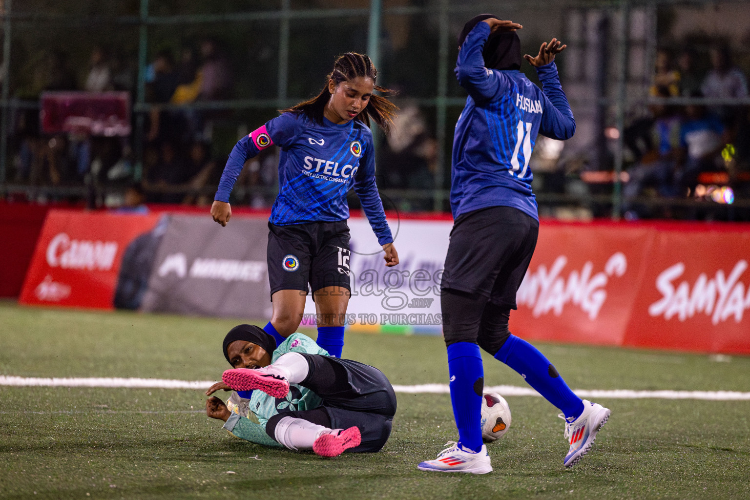 STELCO RECREATION CLUB vs TEAM DHARUMAVANTHA in Eighteen Thirty 2024 held in Rehendi Futsal Ground, Hulhumale', Maldives on Thursday, 5th September 2024. 
Photos: Hassan Simah / images.mv