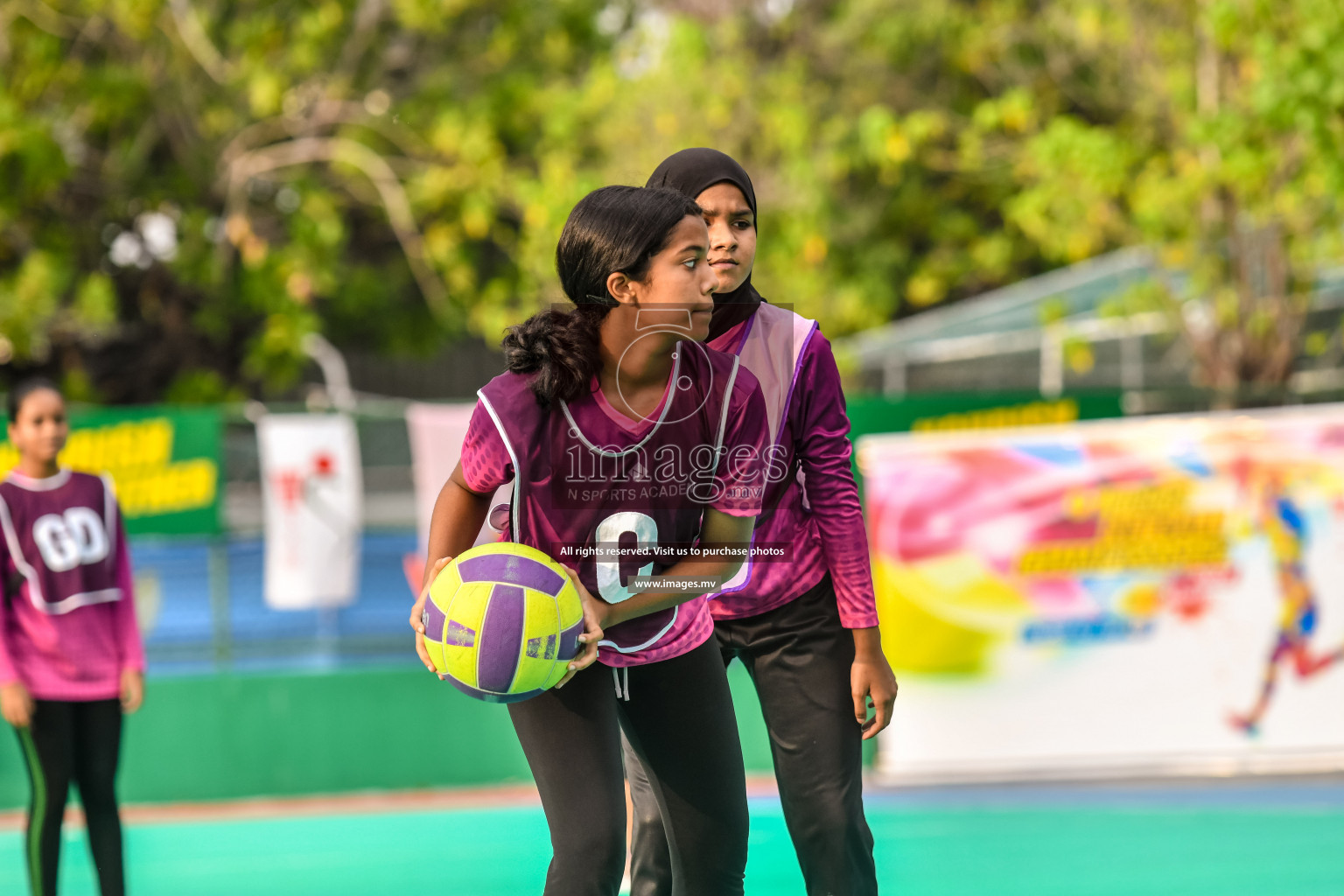 Day 10 of Junior Netball Championship 2022 held in Male', Maldives. Photos by Nausham Waheed