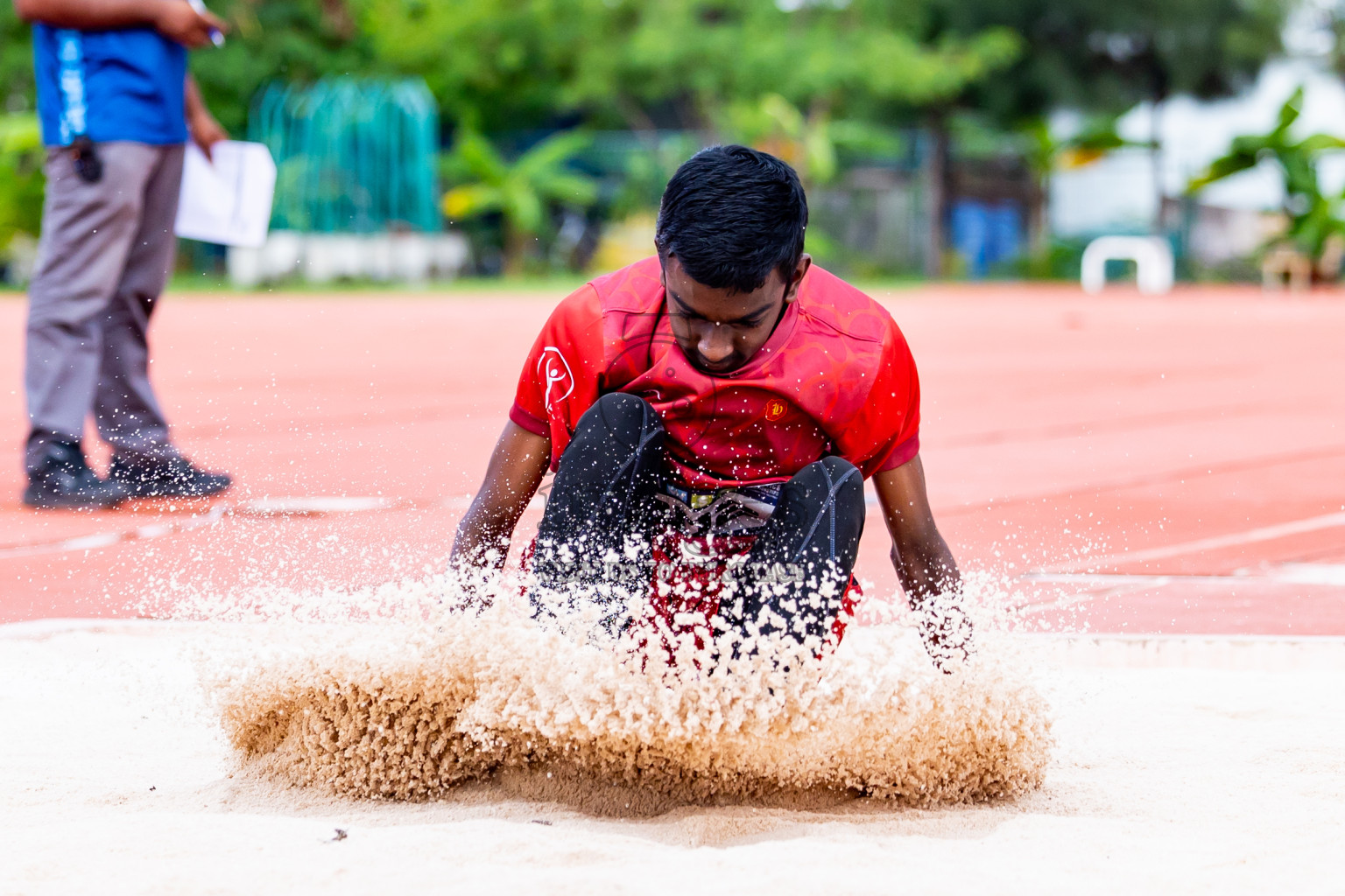 Day 3 of MWSC Interschool Athletics Championships 2024 held in Hulhumale Running Track, Hulhumale, Maldives on Monday, 11th November 2024. Photos by:  Nausham Waheed / Images.mv