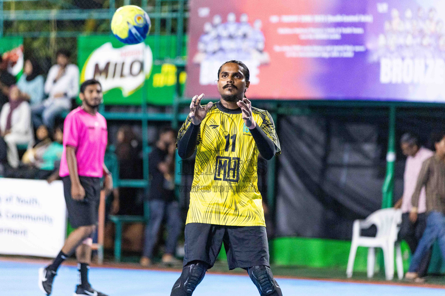 Day 11 of 10th National Handball Tournament 2023, held in Handball ground, Male', Maldives on Friday, 8th December 2023 Photos: Nausham Waheed/ Images.mv