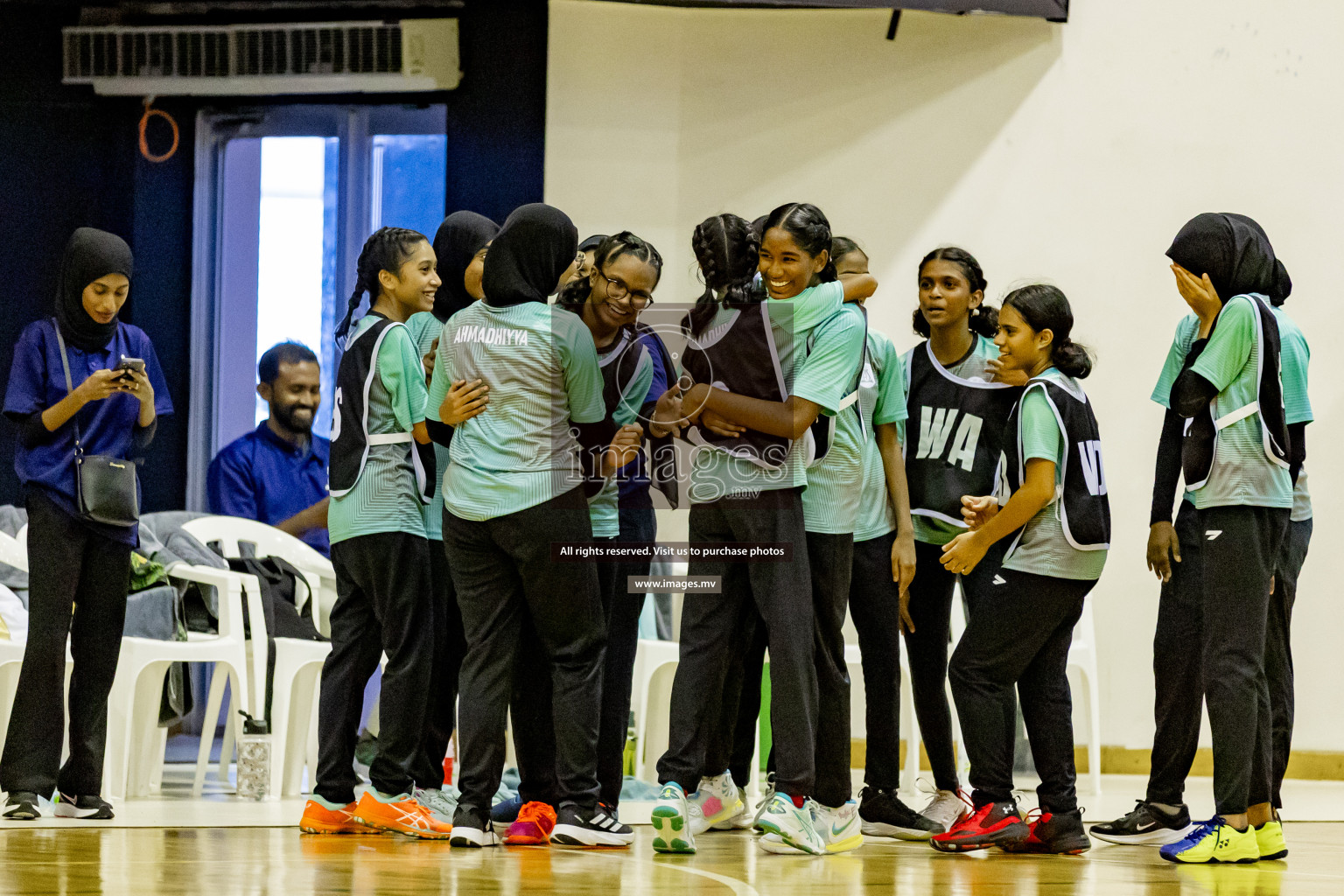 Day 8 of 24th Interschool Netball Tournament 2023 was held in Social Center, Male', Maldives on 3rd November 2023. Photos: Hassan Simah, Nausham Waheed / images.mv