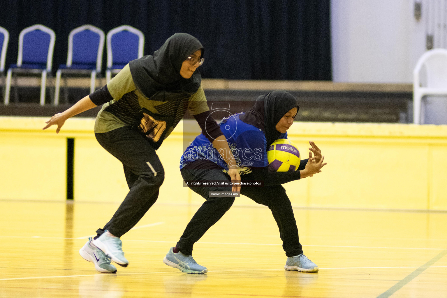 Green Streets vs Mahibadhoo Sports Club in the Semi Finals of Milo National Netball Tournament 2021 held on 3 December 2021 in Male', Maldives, Photos by Maanish