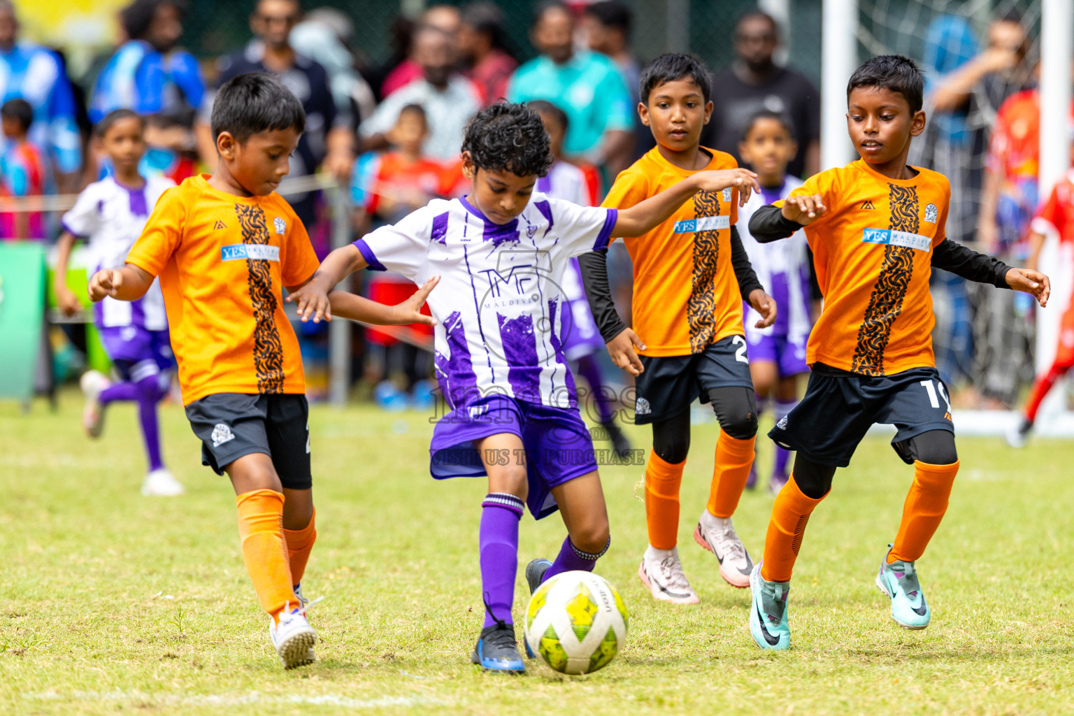 Day 1 of MILO SVAM Juniors 2025 (U-8) was held at Henveiru Stadium in Male', Maldives on Thursday, 26th June 2025. Photos: Mohamed Mahfooz Moosa / images.mv
