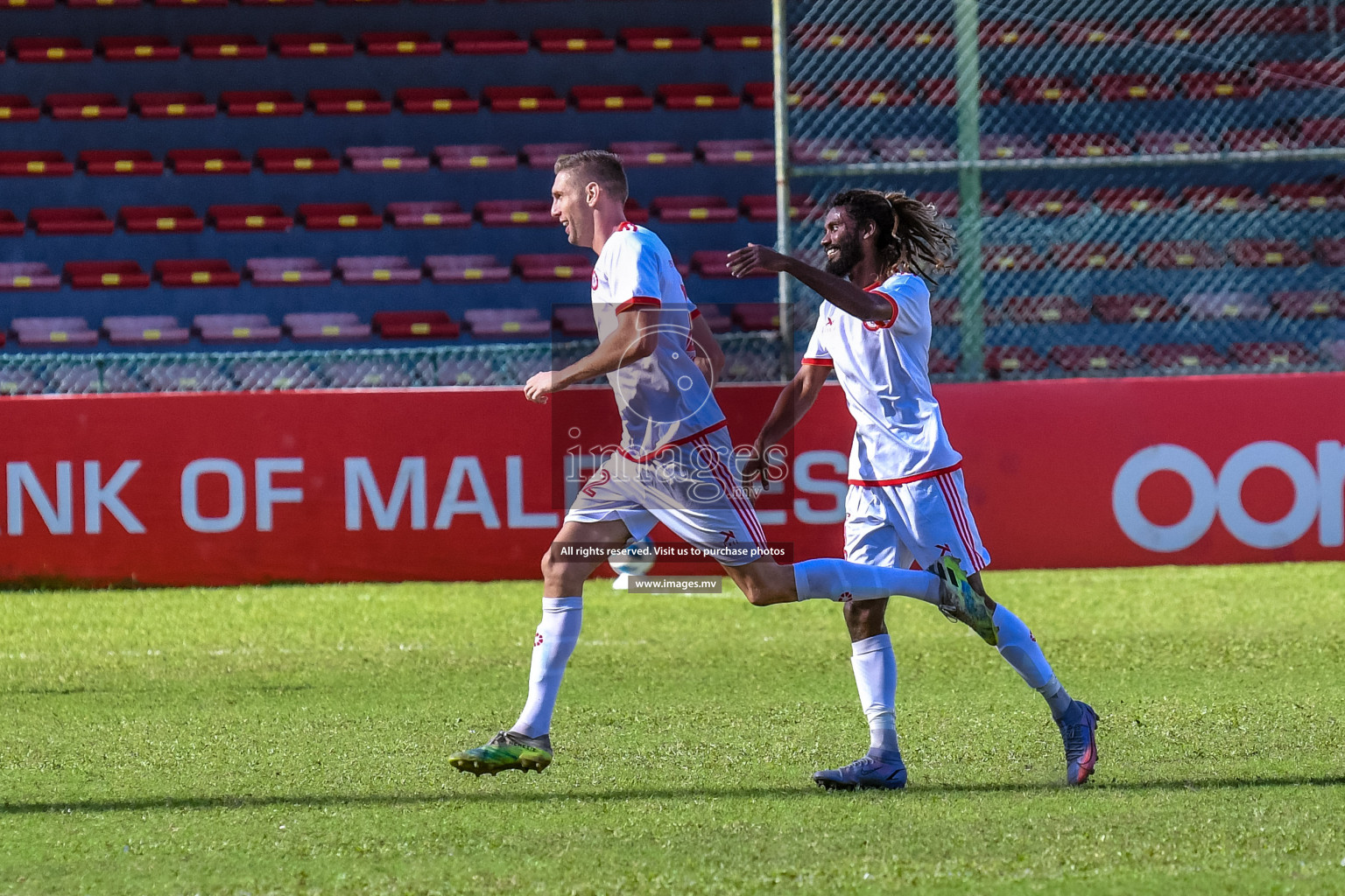 Buru Sports Club vs New Radiant Sports Club in the 2nd Division 2022 on 14th Aug 2022, held in National Football Stadium, Male', Maldives Photos: Nausham Waheed / Images.mv