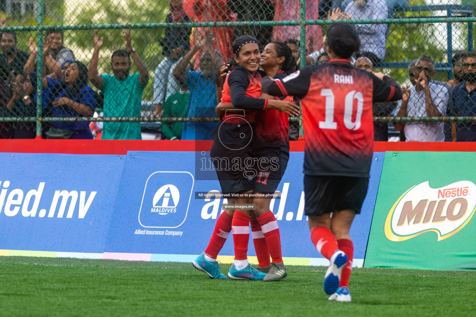 MPL vs Team Fenaka in Eighteen Thirty Women's Futsal Fiesta 2022 was held in Hulhumale', Maldives on Wednesday, 12th October 2022. Photos: Ismail Thoriq / images.mv