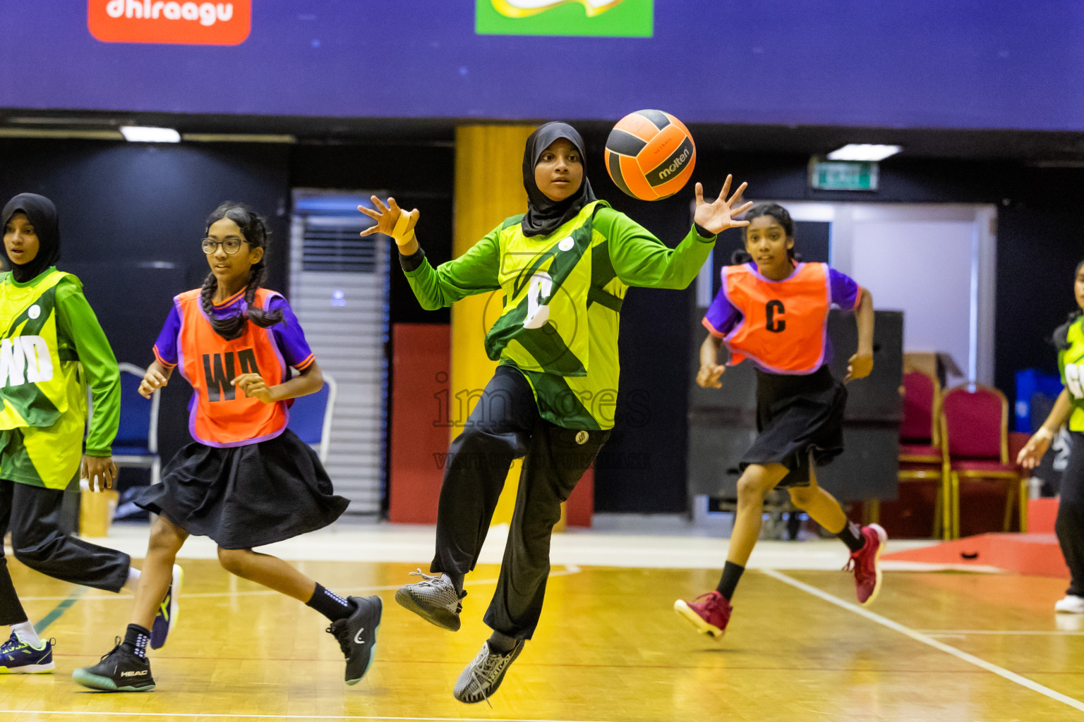 Day 14 of 25th Inter-School Netball Tournament was held in Social Center at Male', Maldives on Sunday, 25th August 2024. Photos: Hasni / images.mv