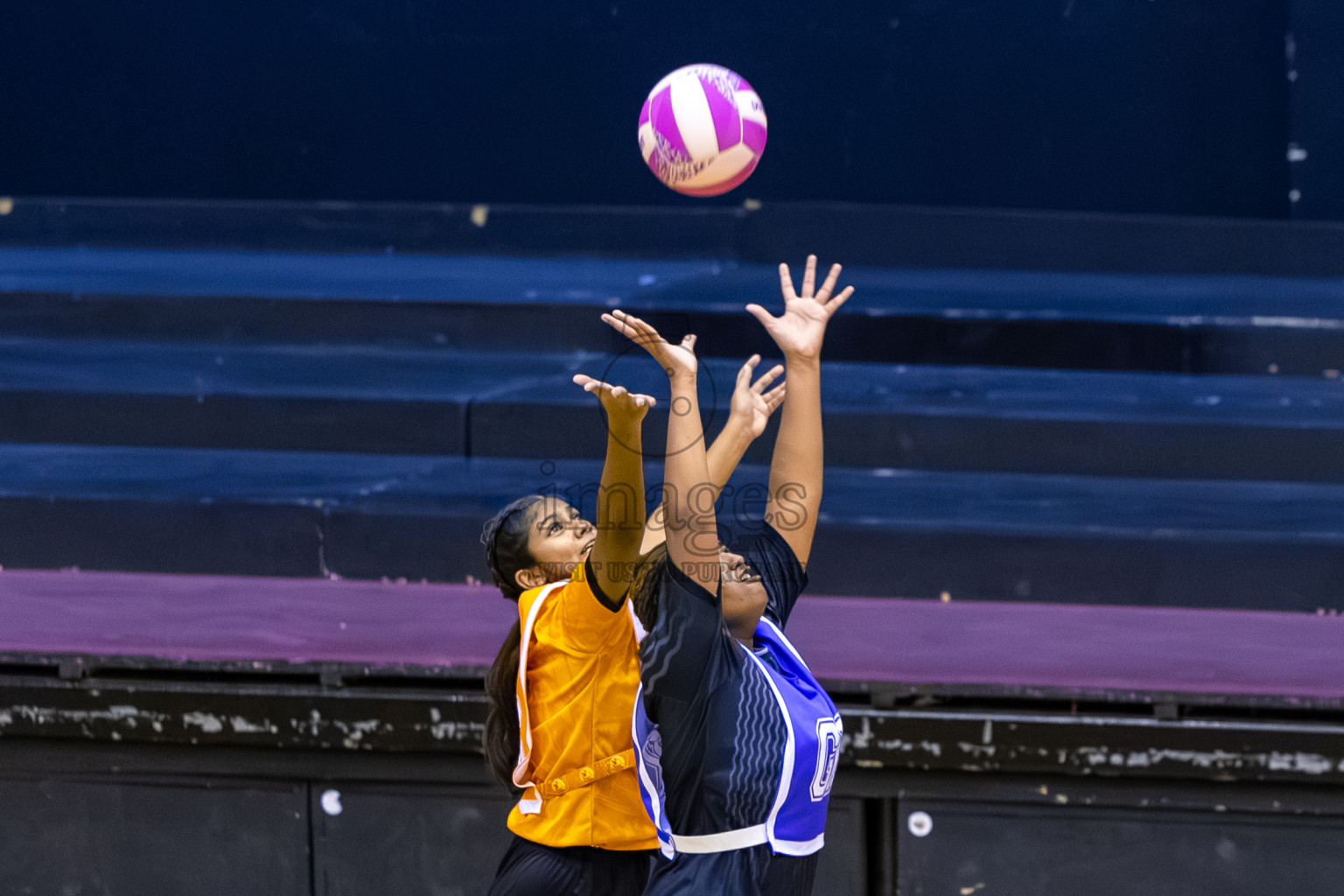 SC Shining Star vs Youth United SC in Day 9 of 24th Milo Netball Association Championship was held in Social Center at Male', Maldives on Tuesday, 9th September 2025. Photos: Mohamed Mahfooz Moosa / images.mv
