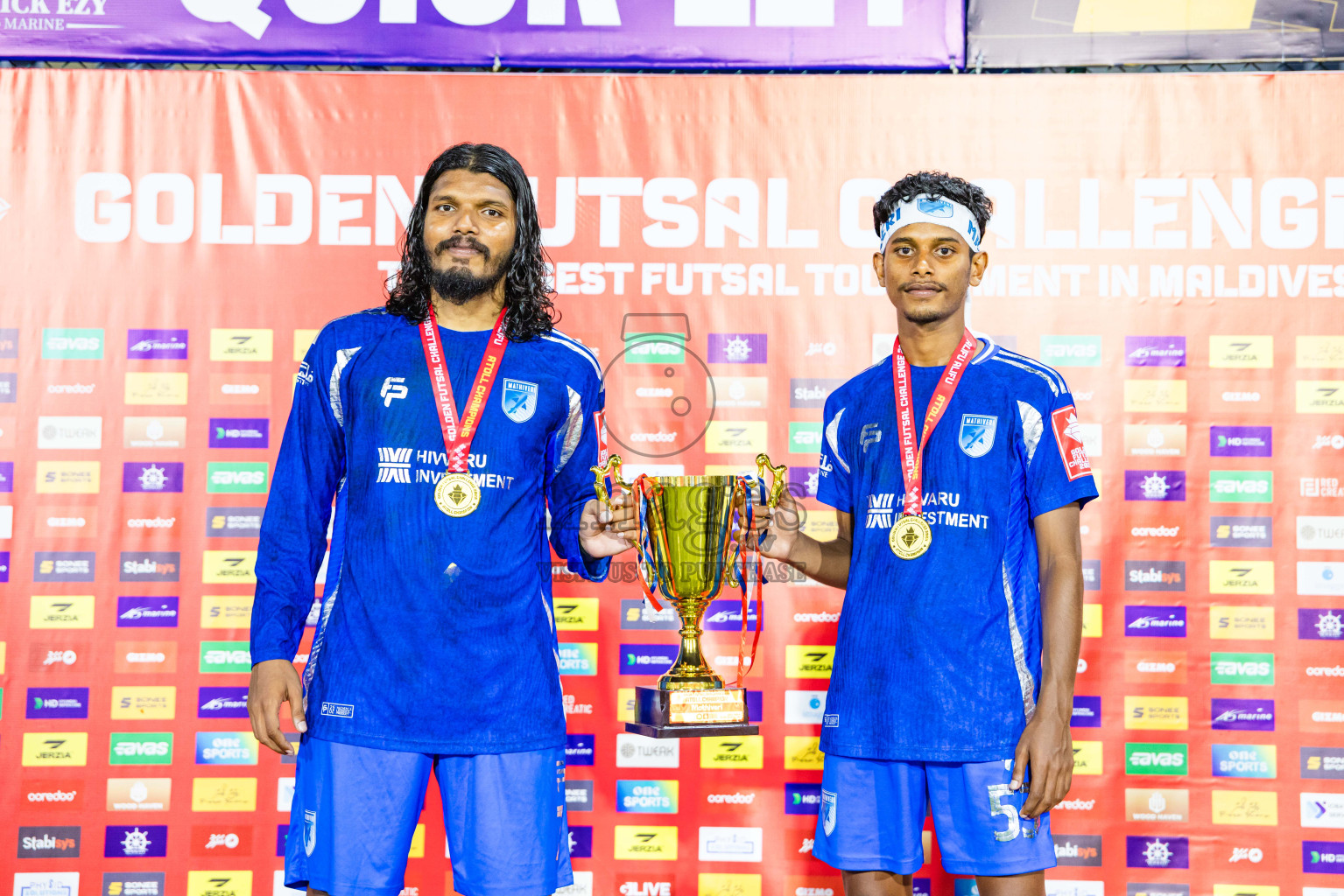AA. Mathiveri VS AA. Thoddoo in Atoll Round Final on Day 20 of Golden Futsal Challenge 2025 was held on Thursday, 23rd January 2025, in Hulhumale', Maldives. Photos: Abdulla Abeed / images.mv