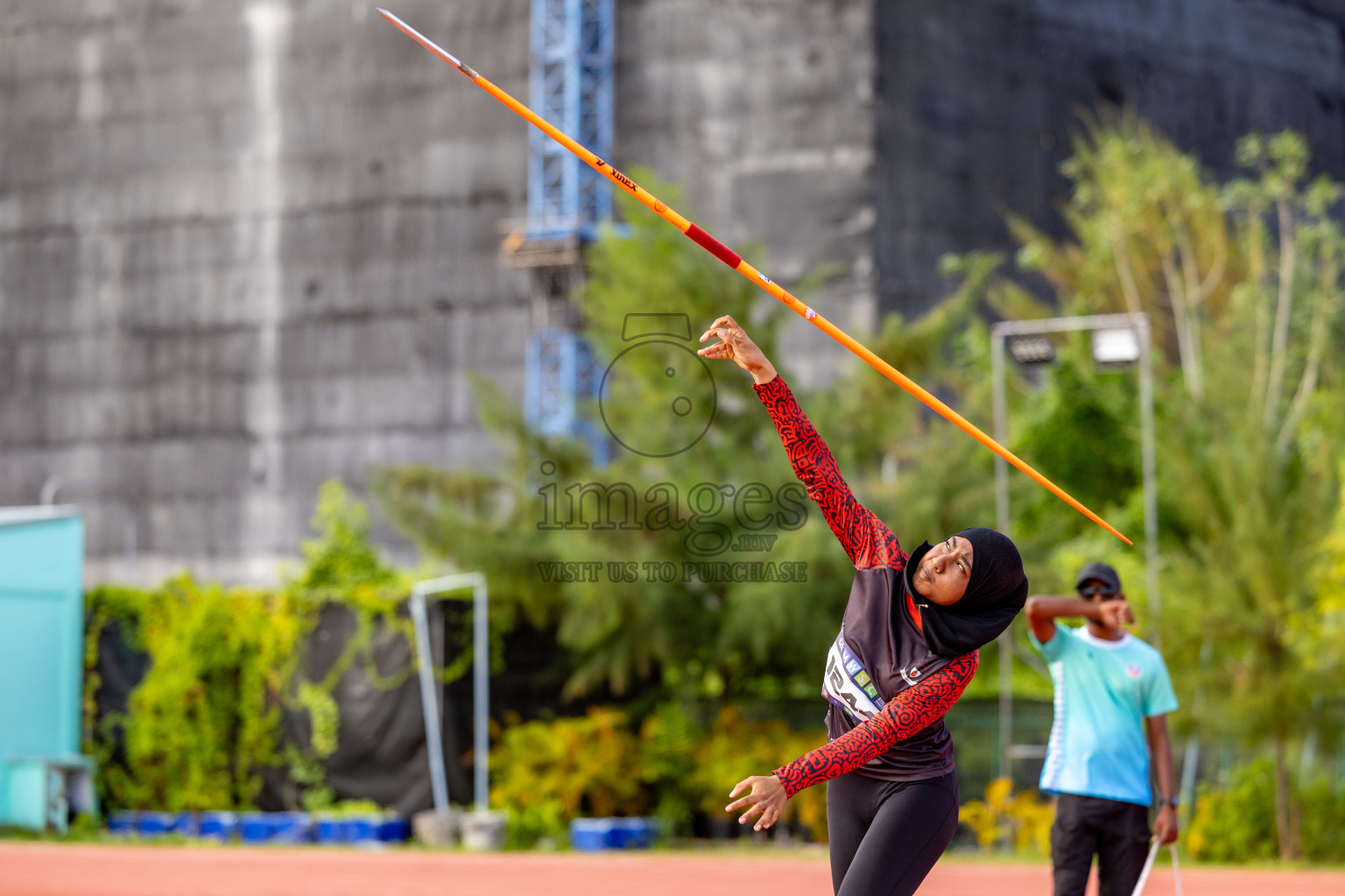 Day 2 of MWSC Interschool Athletics Championships 2024 held in Hulhumale Running Track, Hulhumale, Maldives on Sunday, 10th November 2024. 
Photos by: Hassan Simah / Images.mv