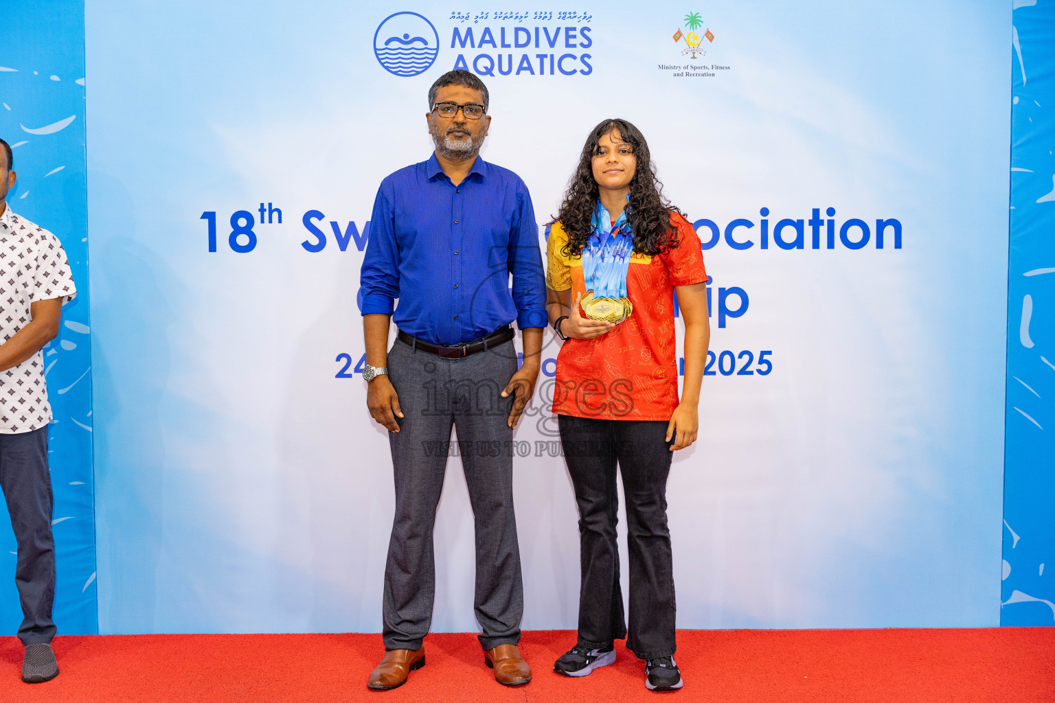 18th Swimming Association Championship 2025, Closing Ceremony was held on Saturday, 29th November 2025 at Swimming Track Hulhumale', Maldives. Photos: Areef Adam / images.mv