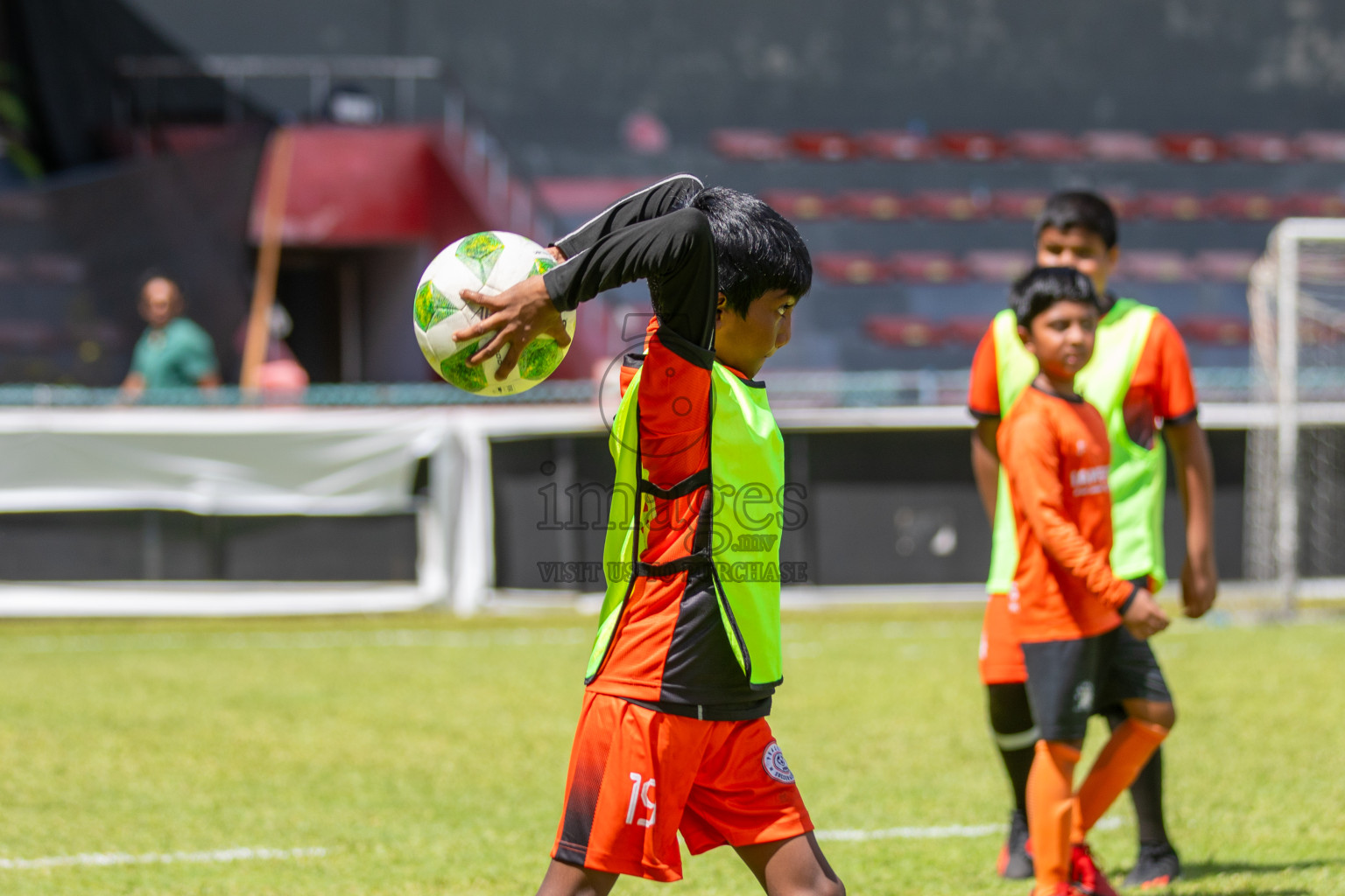 Day 1 of Under 10 MILO Academy Championship 2024 was held at National Stadium in Male', Maldives on Friday, 26th April 2024. Photos: Mohamed Mahfooz Moosa / images.mv