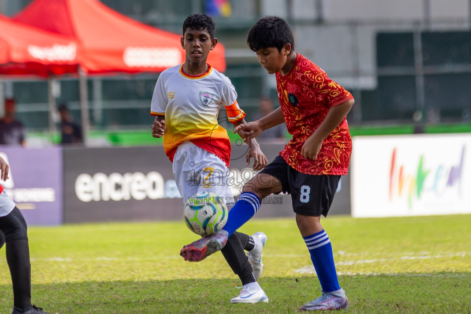 Club Eagles vs Super United Sports (U12) in Day 4 of Dhivehi Youth League 2024 held at Henveiru Stadium on Thursday, 28th November 2024. Photos: Shuu Abdul Sattar/ Images.mv