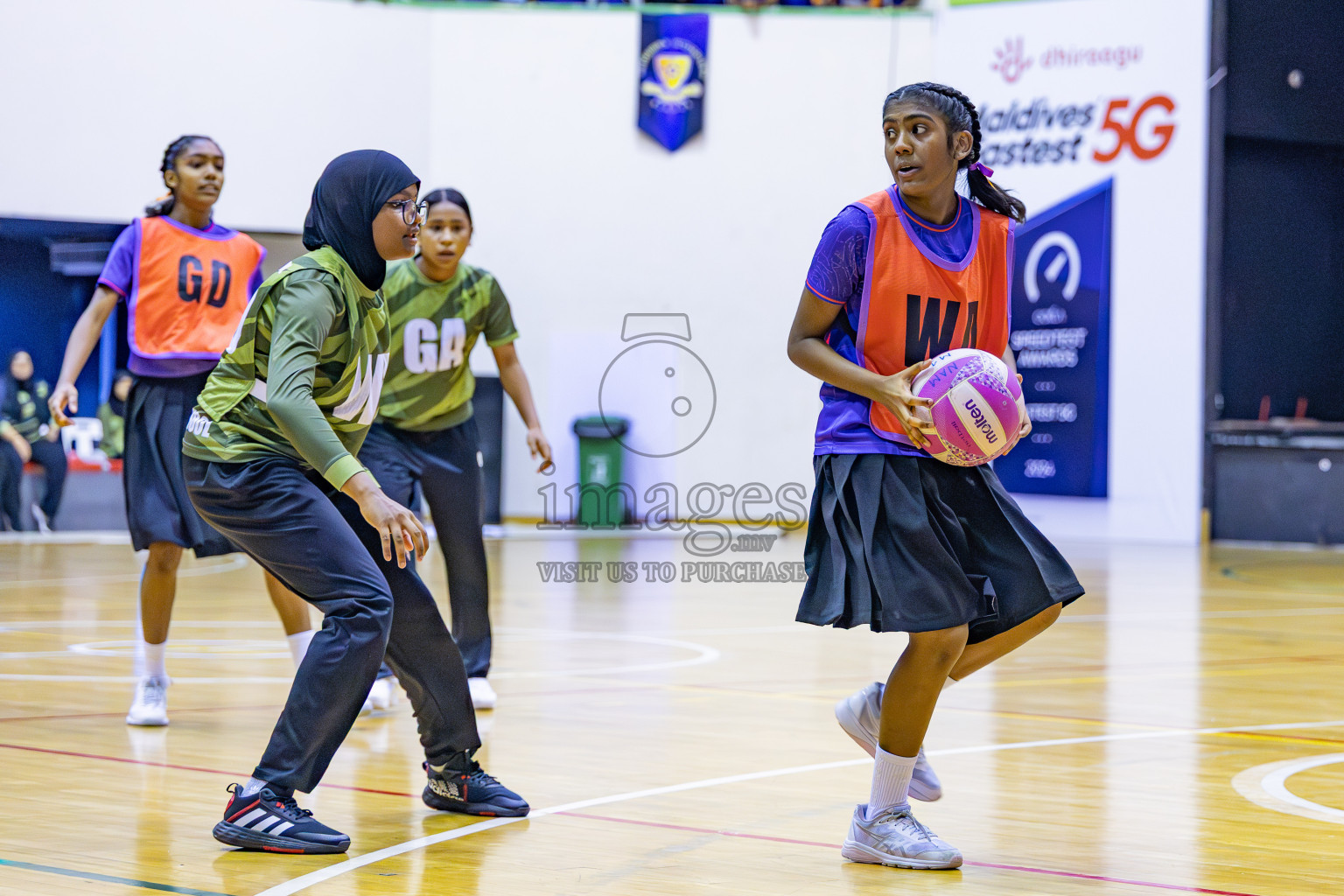 Finals of 26th Inter-School Netball Tournament 2025 was held in Social Center Indoor Hall on Saturday, 8th November 2025. Photos: Areef Adam / images.mv