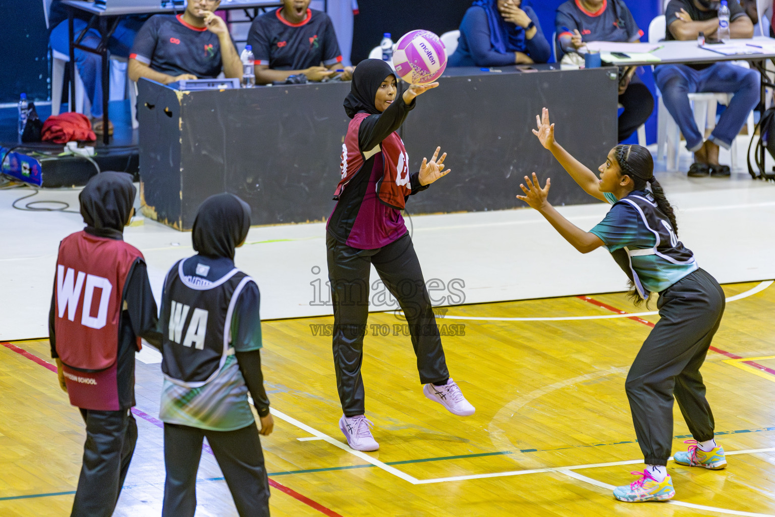 Day 3 of Inter-School Netball Tournament 2025 was held in Social Center Indoor Hall on Monday, 20th October 2025. Photos: Areef Adam / images.mv