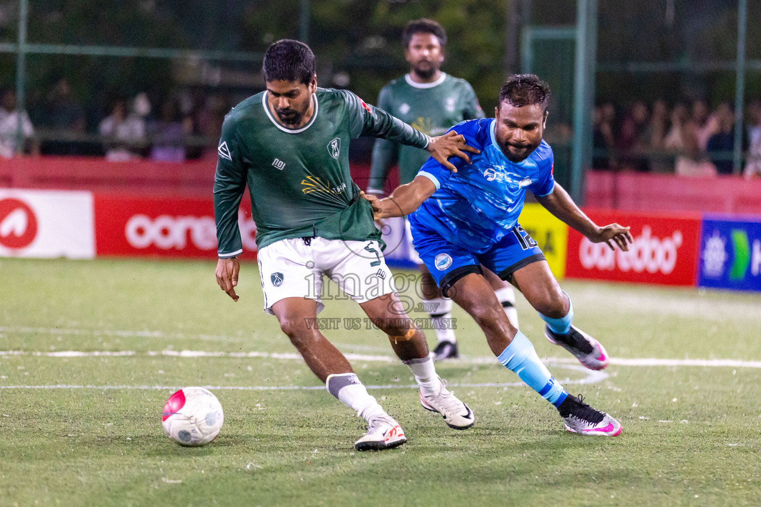 N Miladhoo vs N Maafaru in Day 6 of Golden Futsal Challenge 2024 was held on Saturday, 20th January 2024, in Hulhumale', Maldives Photos: Hassan Simah / images.mv