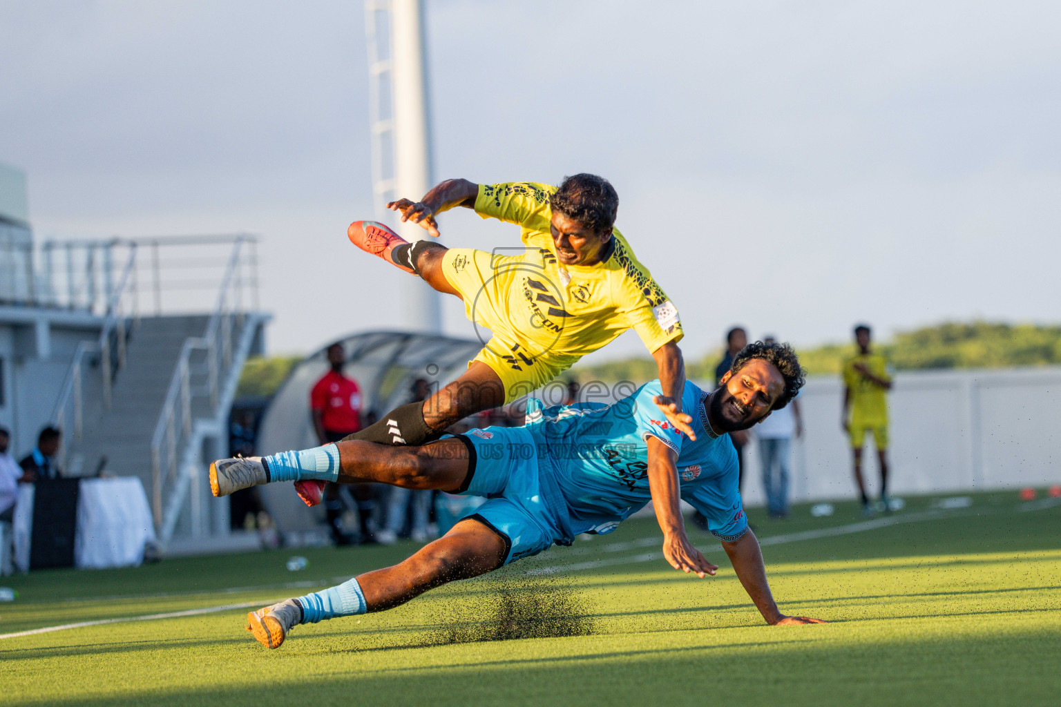 Final Match Irumathi Sports VS Velaa Sports Club in Day 9 of Eydhafushi Cup 2025 held in Eydhafushi Football Stadium at B. Eydhafushi, Maldives on Monday, 15th September 2025. Photos: Arif Rasheed / images.mv