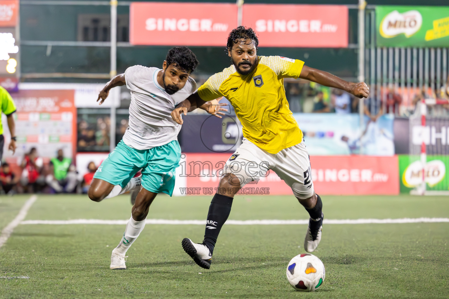 RRC vs MPL in Semi Finals of Club Maldives Cup 2024 held in Rehendi Futsal Ground, Hulhumale', Maldives on Monday, 14th October 2024. Photos: Ismail Thoriq / images.mv