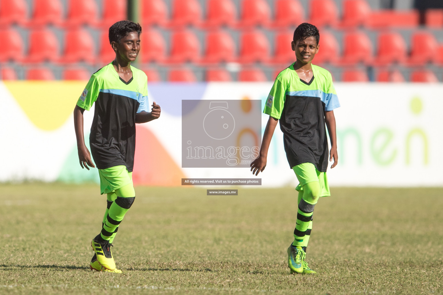 Imaduddin School vs Huravi School in MAMEN Inter School Football Tournament 2019 (U13) in Male, Maldives on 27th March 2019, Photos: Suadh Abdul Sattar / images.mv