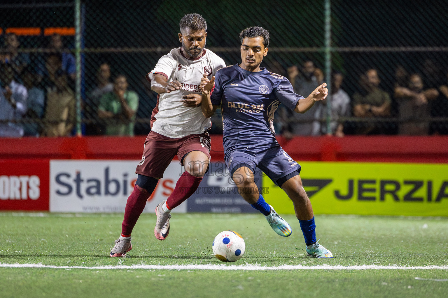 S. Maradhofeydhoo vs S. Hulhudhoo in Day 12 of Golden Futsal Challenge 2025 was held on Thursday, 16th January 2025, in Hulhumale', Maldives Photos: Mohamed Mahfooz Moosa / images.mv