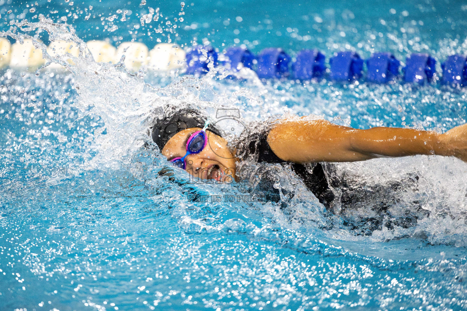 Day 6 of National Swimming Competition 2024 held in Hulhumale', Maldives on Wednesday, 18th December 2024. Photos: Mohamed Mahfooz Moosa / images.mv