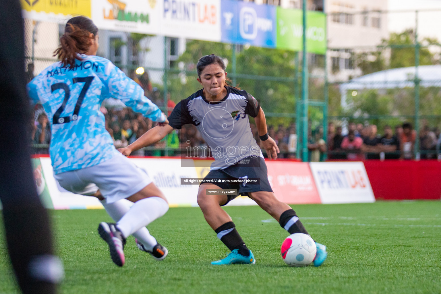 MPL vs DSC in Eighteen Thirty Women's Futsal Fiesta 2022 was held in Hulhumale', Maldives on Monday, 17th October 2022. Photos: Hassan Simah, Mohamed Mahfooz Moosa / images.mv