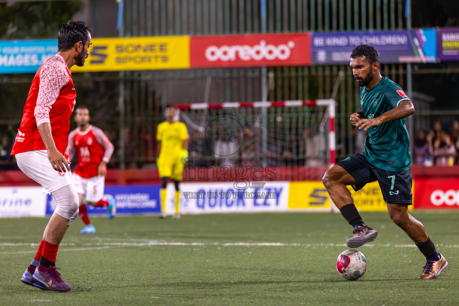 L Maavah vs L Maabaidhoo in Day 20 of Golden Futsal Challenge 2024 was held on Saturday , 3rd February 2024 in Hulhumale', Maldives Photos: Ismail Thoriq / images.mv