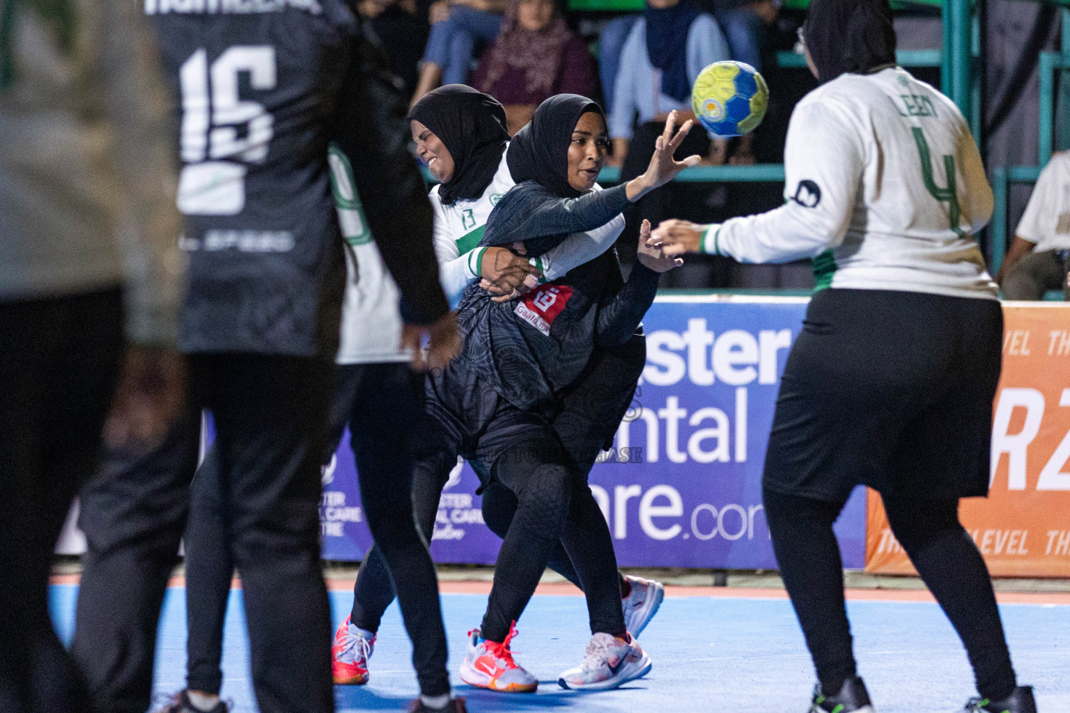 Day 18 of 10th National Handball Tournament 2023, held in Handball ground, Male', Maldives on Sunday, 17th December 2023 Photos: Nausham Waheed/ Images.mv