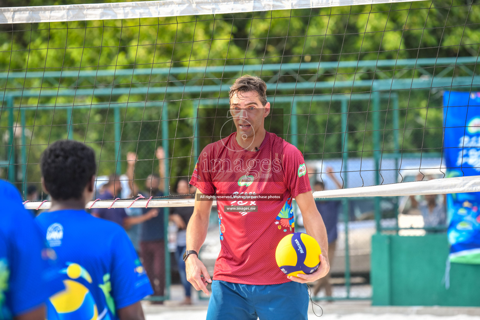 Vollyball players trainning session with Giba Photos by Nausham waheed