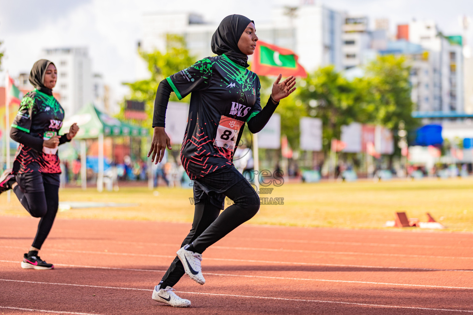 Day 3 of Inter-school Athletics Championship 2025 held in Ekuveni Synthetic Track, Male', Maldives on Wednesday, 08th October 2025. Photos by: Areef Adam  / Images.mv