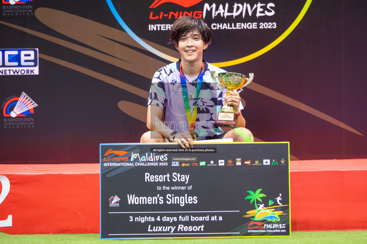 Finals of Li-Ning Maldives International Challenge 2023, was is held in Ekuveni Indoor Court, Male', Maldives on Saturday, 10th June 2023. Photos: Ismail Thoriq / images.mv