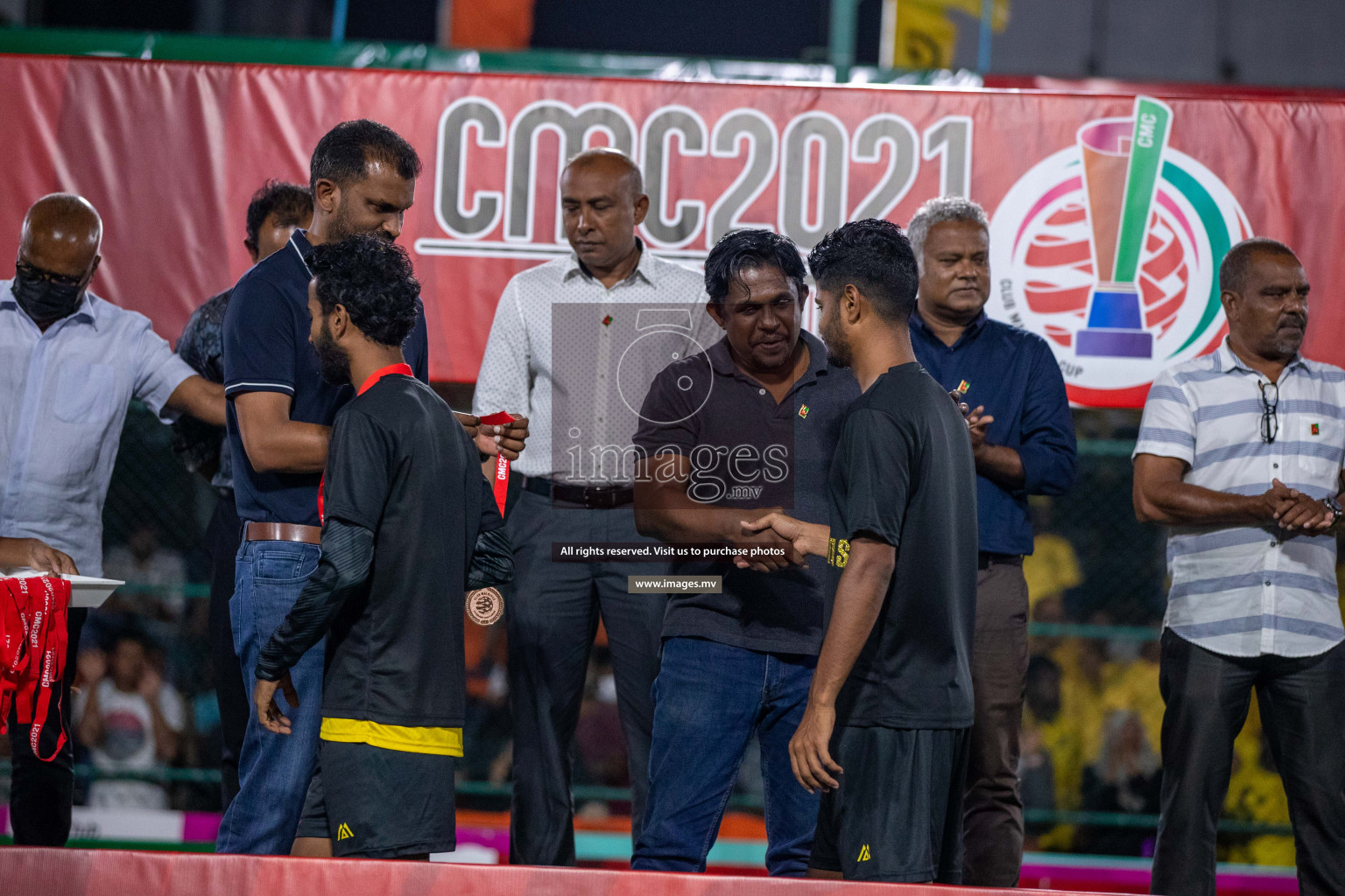 RRC Vs FSM in the Semi Finals of Club Maldives 2021 held in Hulhumale, Maldives on 19 December 2021. Photos: Ismail Thoriq / images.mv