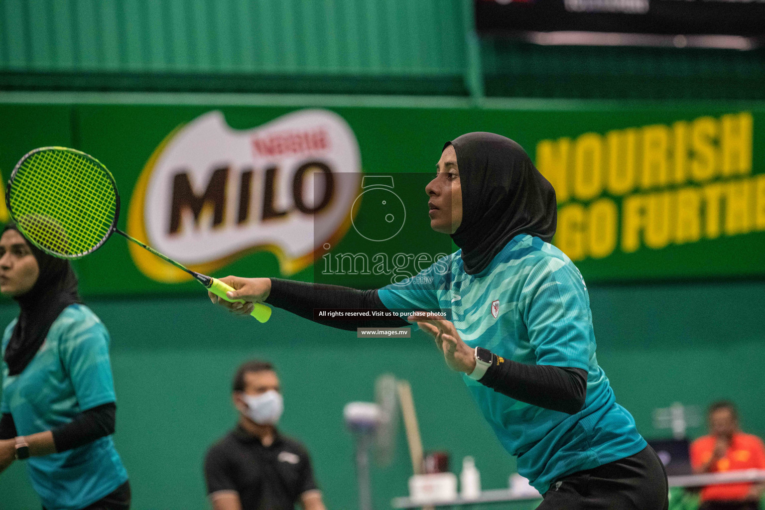 Day 3 of Badminton association mixed group championship 2021 held in Male', Maldives Photos by Nausham Waheed