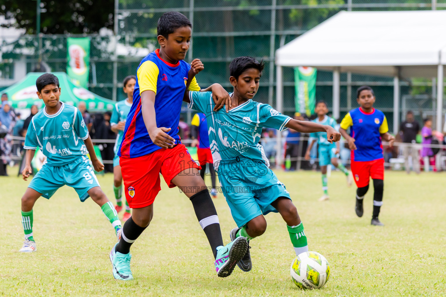 Day 1 of MILO Academy Championship 2025 (U-12) was held at Henveiru Stadium in Male', Maldives on Thursday, 1st May 2025. Photos: Nausham Waheed / images.mv