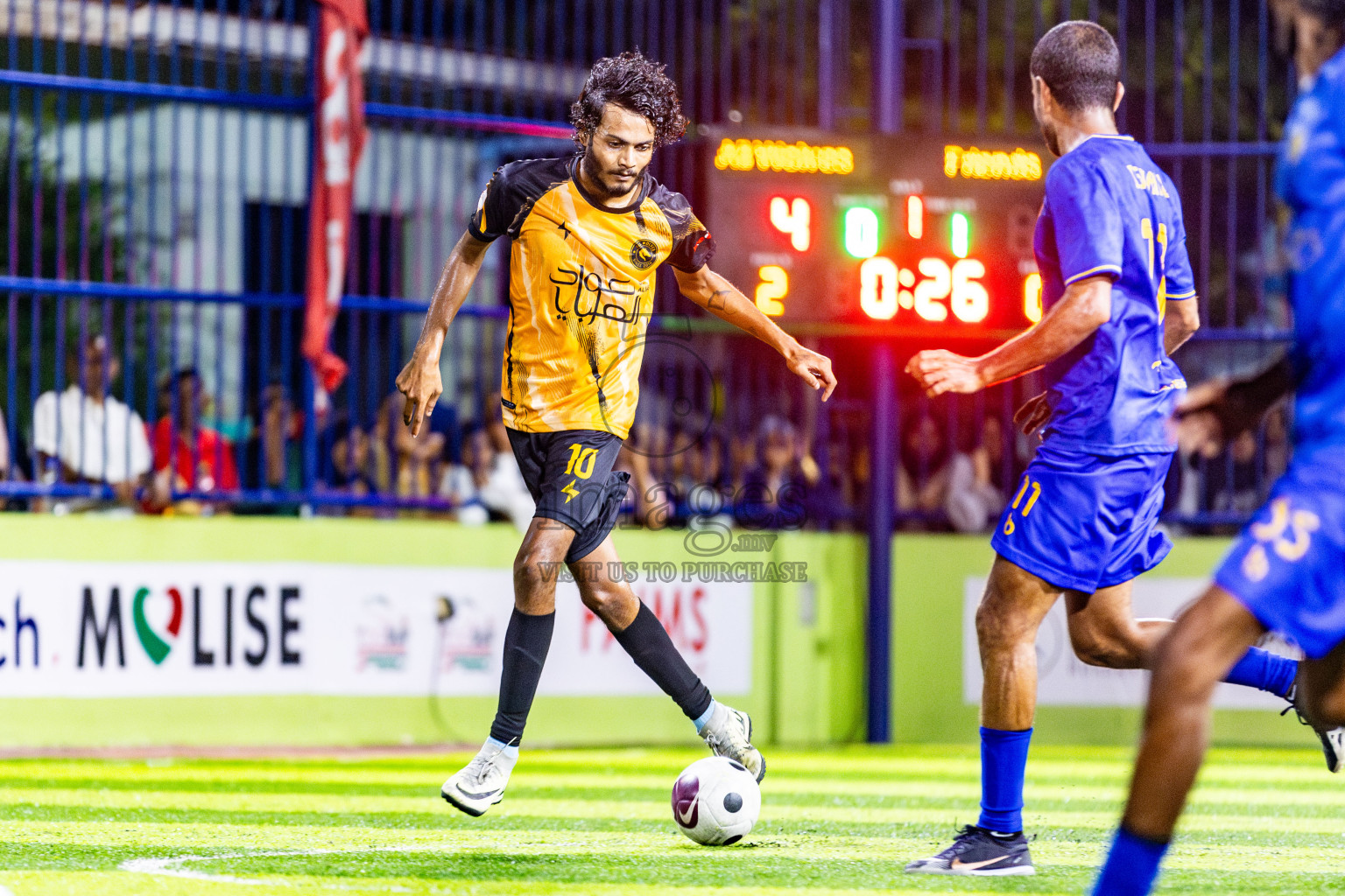 All Wolves vs Friends in Day 3 of Eydhafushi Futsal Cup 2024 was held on Wednesday, 10th April 2024, in B Eydhafushi, Maldives Photos: Nausham Waheed / images.mv