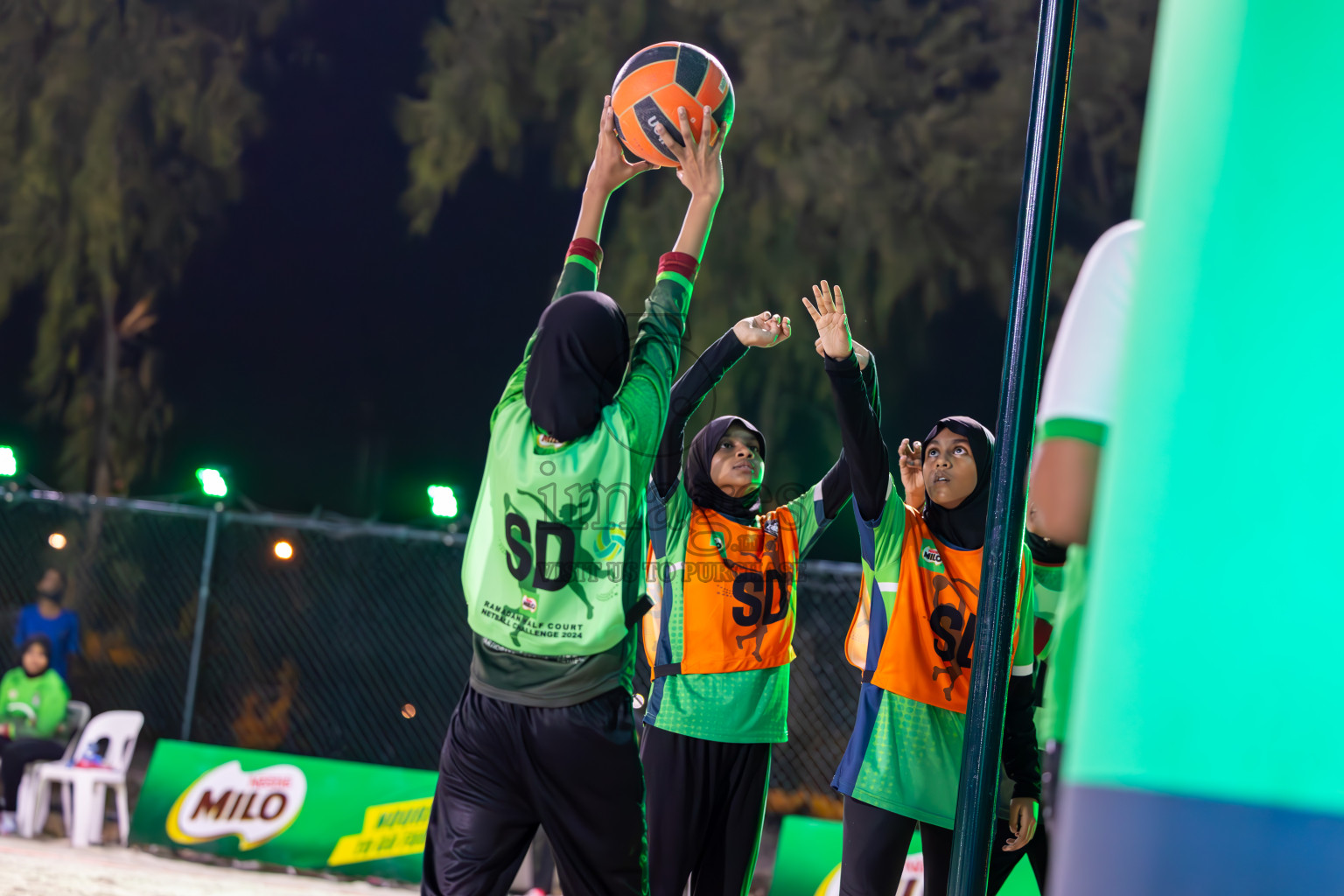 Finals of Milo Ramadan Half Court Netball Challenge on 24th March 2024, held in Central Park, Hulhumale, Male', Maldives
Photos: Ismail Thoriq / imagesmv