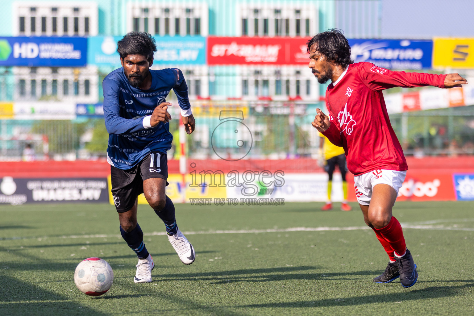 K Gaafaru vs K Kaashidhoo in Day 19 of Golden Futsal Challenge 2024 was held on Friday, 2nd February 2024, in Hulhumale', Maldives
Photos: Ismail Thoriq / images.mv