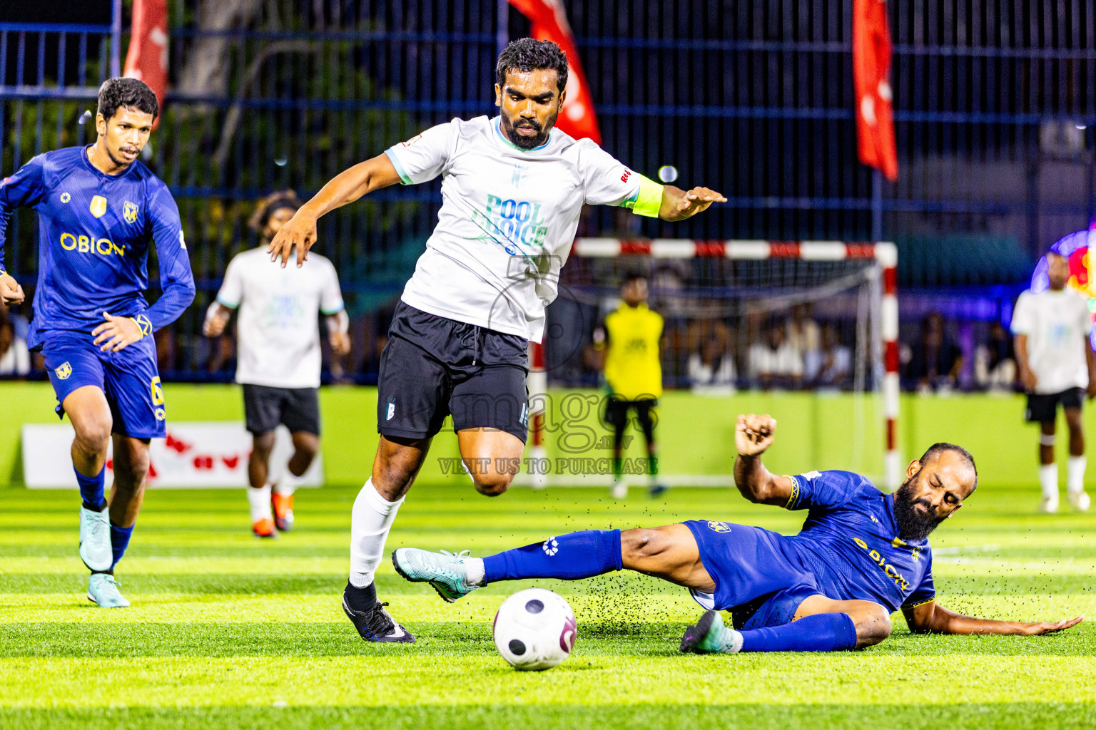 United V vs Nala Brothers in Day 5 of Eydhafushi Futsal Cup 2024 was held on Friday, 12th April 2024, in B Eydhafushi, Maldives Photos: Nausham Waheed / images.mv