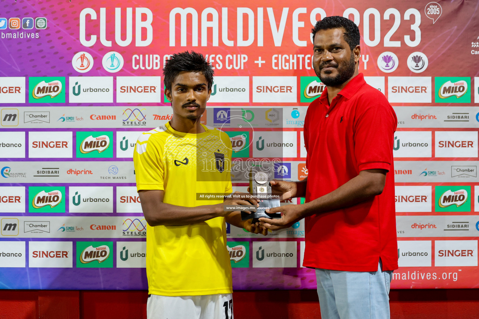 RRC vs Customs RC in Club Maldives Cup 2023 held in Hulhumale, Maldives, on Tuesday, 18th July 2023 Photos: Hassan Simah / images.mv