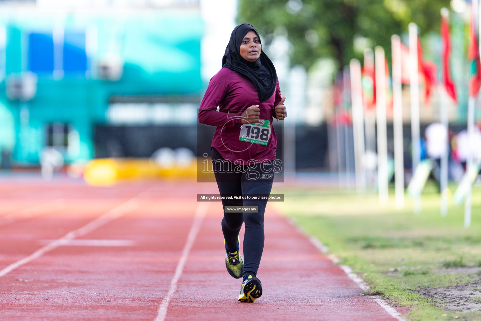 Day 1 of National Athletics Championship 2023 was held in Ekuveni Track at Male', Maldives on Thursday 23rd November 2023. Photos: Nausham Waheed / images.mv