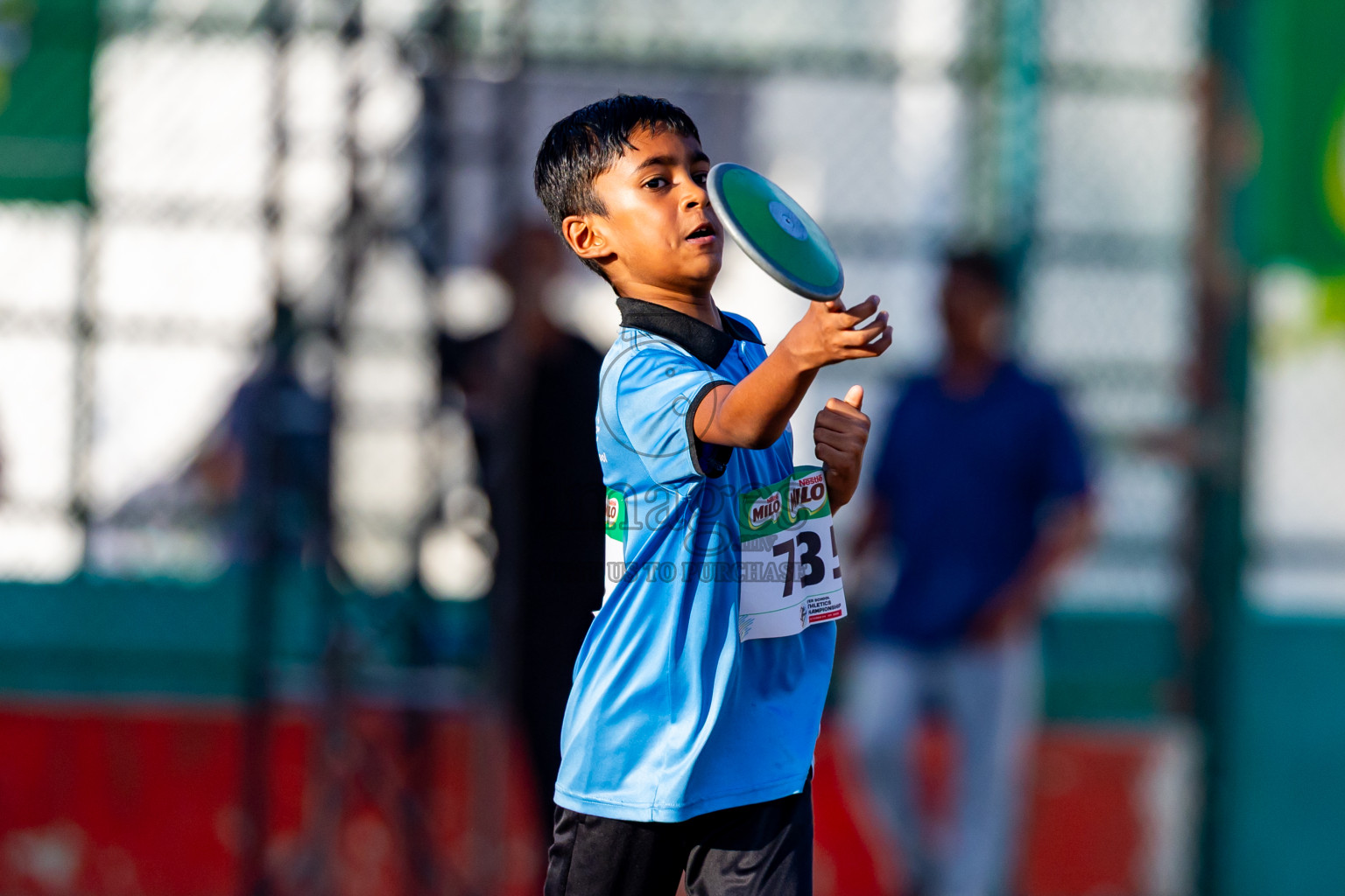 Day 4 of Inter-school Athletics Championship 2025 held in Ekuveni Synthetic Track, Male', Maldives on Thursday, 09th October 2025. Photos by: Nausham Waheed / Images.mv