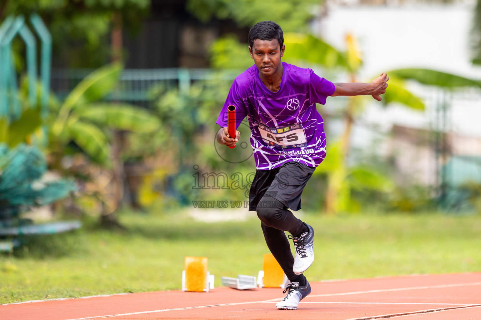 Day 5 of MWSC Interschool Athletics Championships 2024 held in Hulhumale Running Track, Hulhumale, Maldives on Wednesday, 13th November 2024. Photos by: Raif Yoosuf / Images.mv